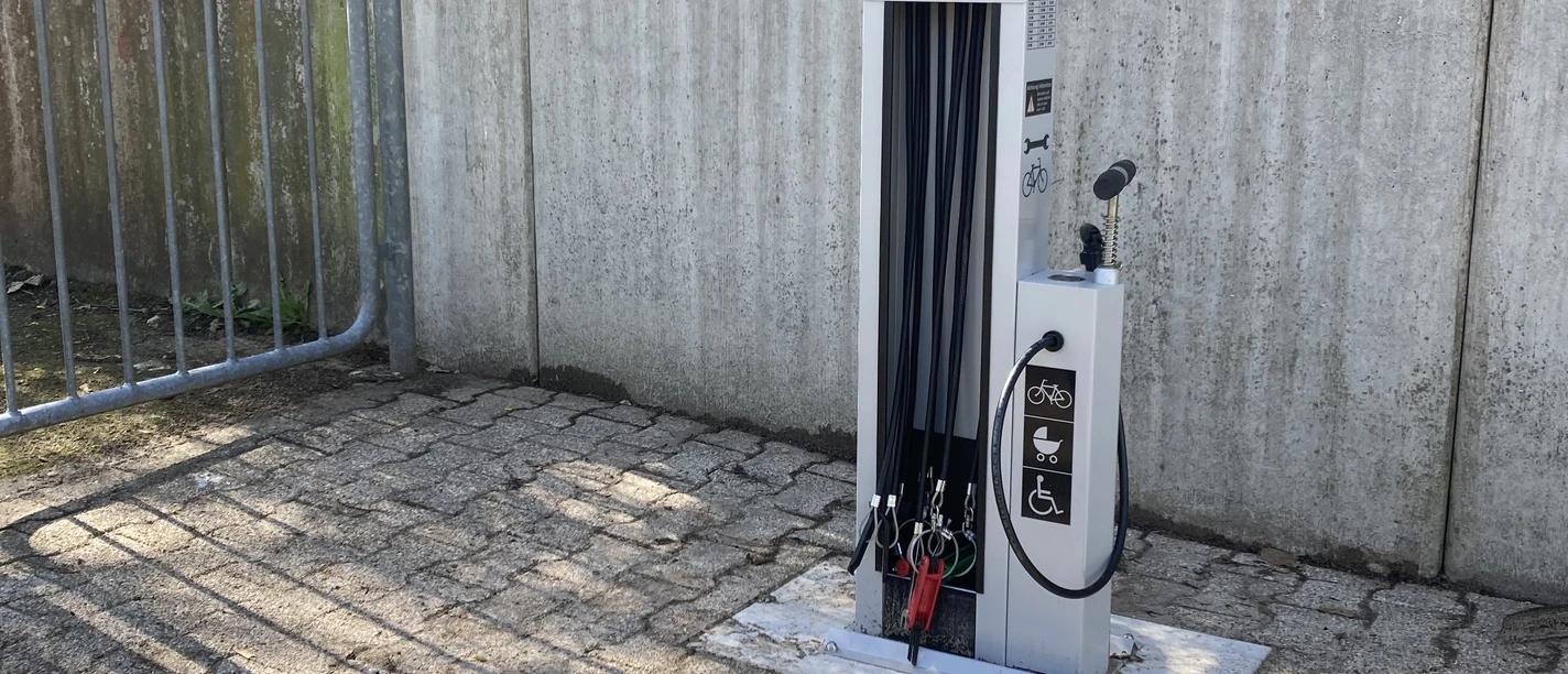 Radservice-Station Schulhof Gesamtschule Haan