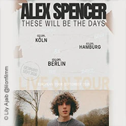 Poster zur Tour mit Titel, genannten Städten und einer unbekannten Person vor Landschaft