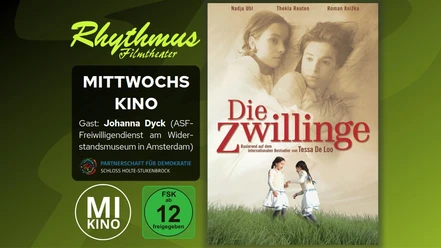 filmplakat-diezwillinge.jpg Filmplakat „Die Zwillinge“ mit zwei Mädchen im Gras und Porträt zweier Frauen im Hintergrund