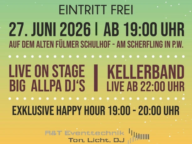 Plakat Fülmer Midsummer Night Party, Teil 2 Plakat Fülmer Midsummer Night Party, Teil 2