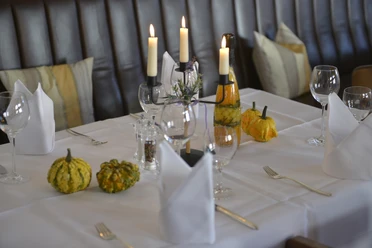 Restaurant Deutsches Haus Festliche gedeckter Tisch im Deutschen Haus in Gifhorn