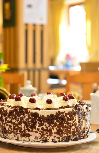 Gedeckter Tisch im Landcafé Neubokel Gedeckter Tisch im Landcafé Neubokel