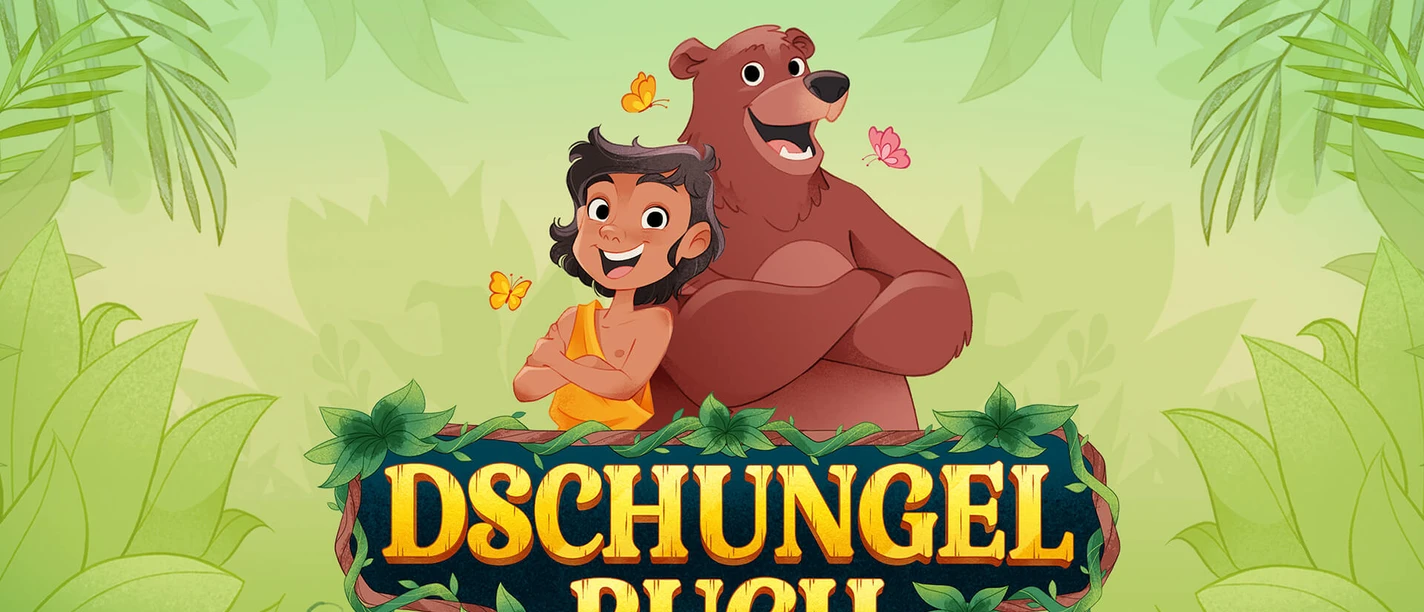 dschungelbuch-musical-plakat-quer-1080x1920px-quer-theater-liberi-karolin-bukowski.jpg Mowgli und Balu vor Dschungelbuch-Musical-Logo