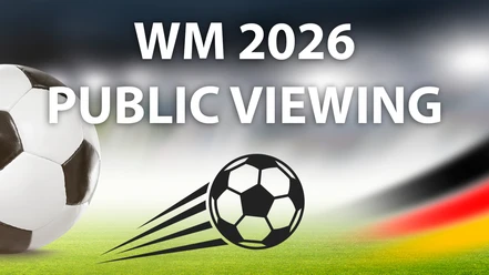 Public Viewing WM 2026 Fußball auf Stadionrasen kündigt das Public Viewing zur WM 2026 beim TuS Pewsum an.