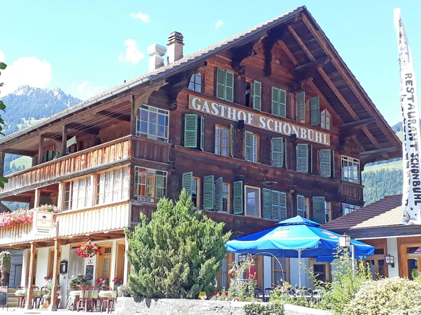 Restaurant Schönbühl exterior view in the summer Exterior view of the Schönbühl restaurant