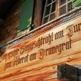 Sennhütte Menigwald Haus alte Schrift