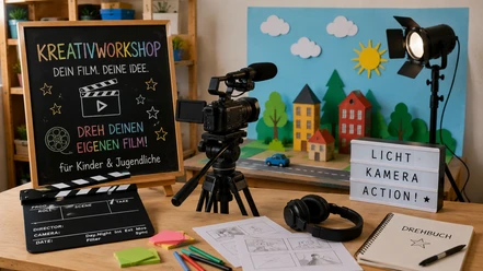 Creative workshop | sample image, AI-generated Film-Workshop