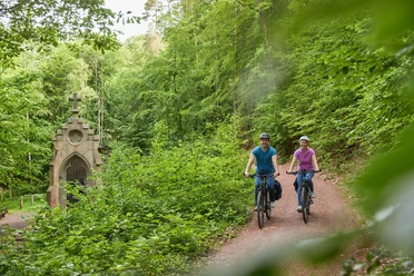Radfahren im Wald