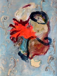 Bild Studt Schau mich nicht an (Medusa offline), 2025, Mischtechnik auf Papier, 38 x 30 cm.jpg