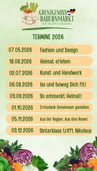 Termine GrenzGenuss Bauernmarkt