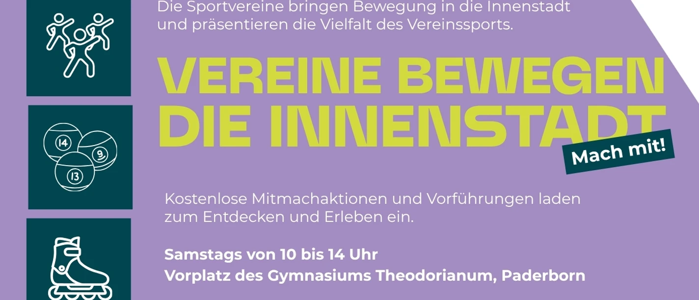 Poster "Clubs move the city center" 2026 Plakat der Veranstaltung