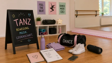 Tanz | Beispielbild, KI-generiert Tanzraum
