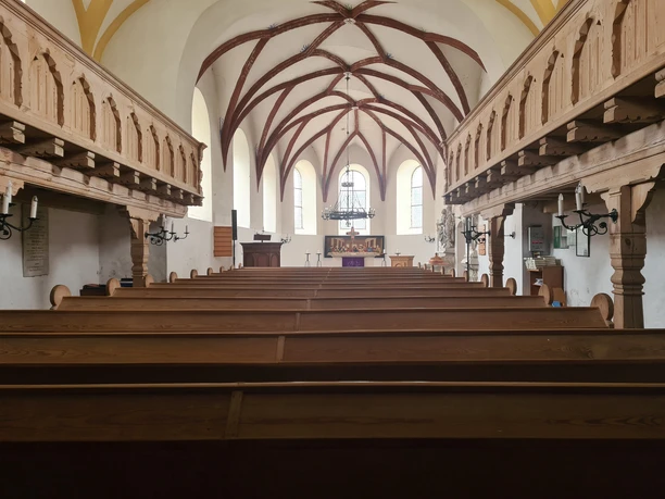 Kirche Thallwitz Blick in die Kirche Thallwitz