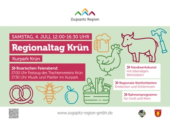 Grossflaechenplakat.jpg Regionaltag 2026 in Krün: Das Fest der Zugspitz Region