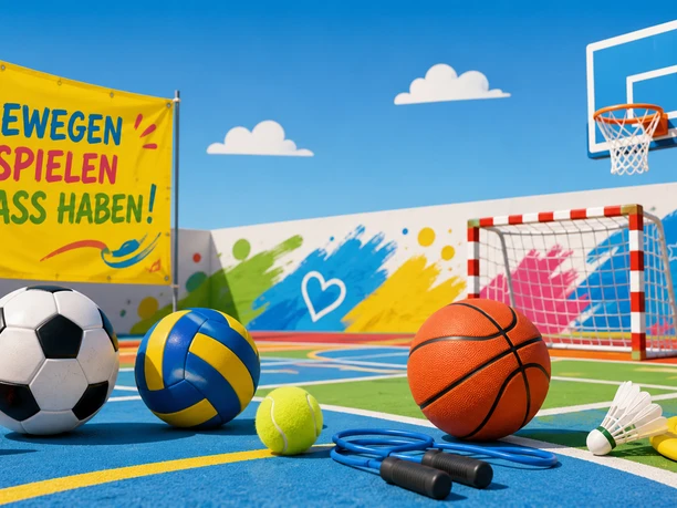 Sports offers | sample image, AI-generated Sportangebote für Kinder