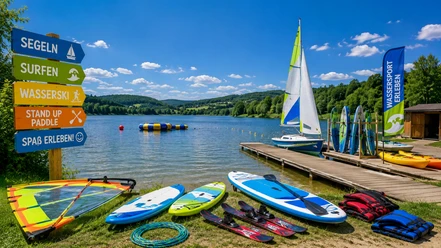 Water Sports | Sample image, AI-generated Wassersportangebot