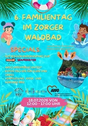 Familientag Waldbad Zorge Plakat