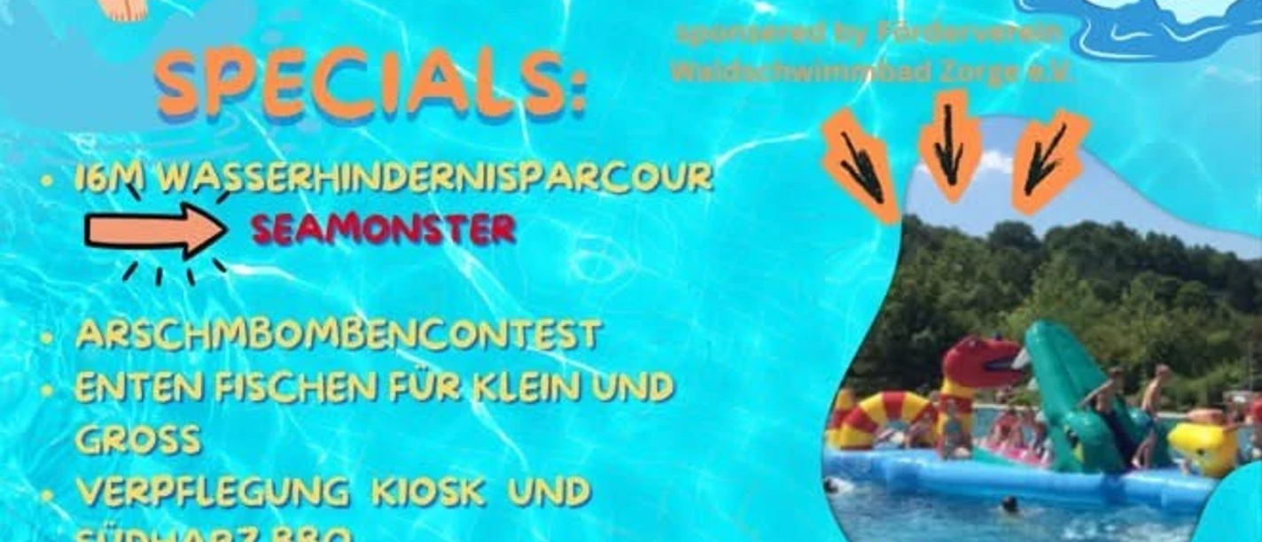 Familientag Waldbad Zorge Plakat