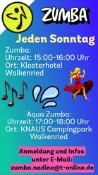 Zumba Klosterhotel/ Plakat