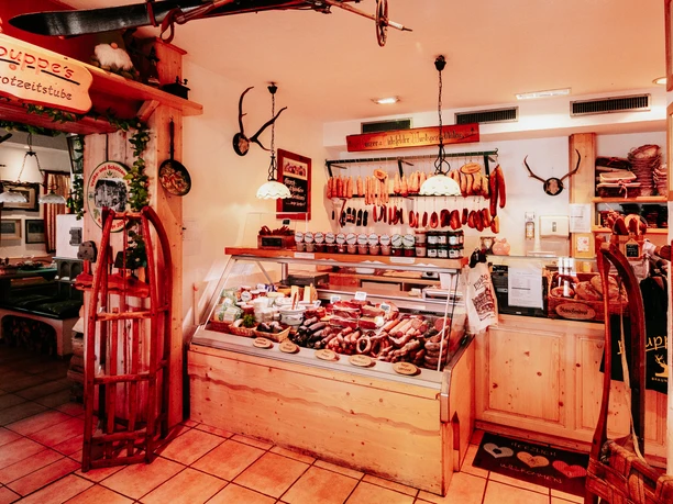 Theke in der Brotzeitstube