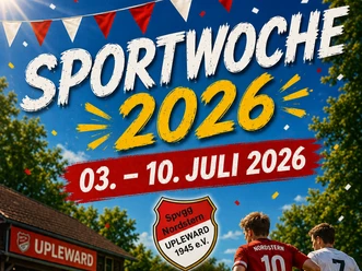 Sportwoche Upleward Veranstaltungsplakat zur Sportwoche 2026 in Upleward