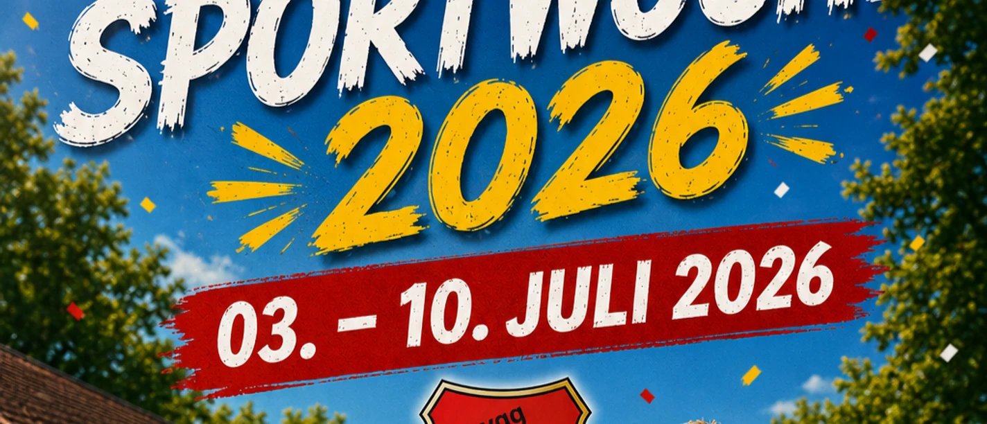Sportwoche Upleward Veranstaltungsplakat zur Sportwoche 2026 in Upleward