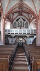 Jahn-Orgel in der Kirche St. Johannis Mügeln Blick auf die Jahn-Orgel in der Kirche St. Johannis Mügeln