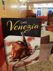 Eiskarte im Eiscafé Venezia Eiskarte im Eiscafé Venezia