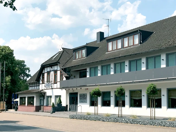 Außenansicht von Prüser's Gasthof in Hellwege Außenansicht von Prüser's Gasthof in Hellwege