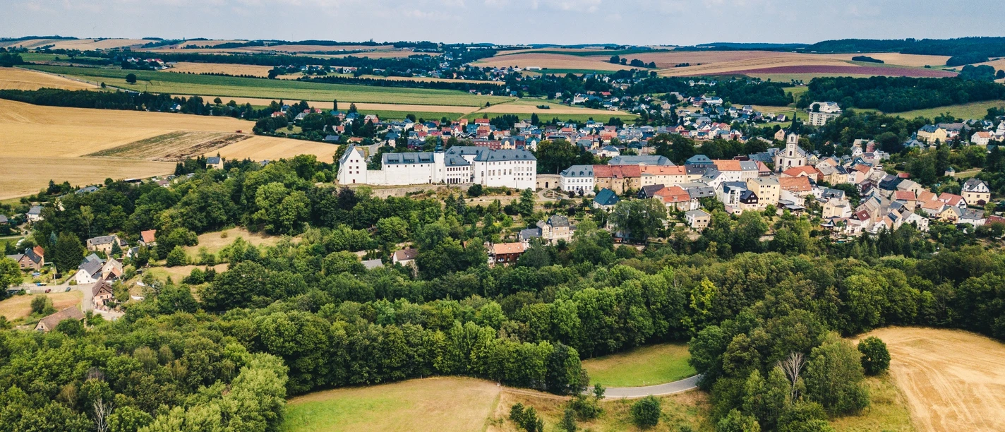 Schloss Wildenfels von oben