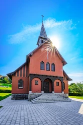 Fassade der evangelischen Kirche