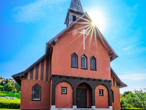 Fassade der evangelischen Kirche