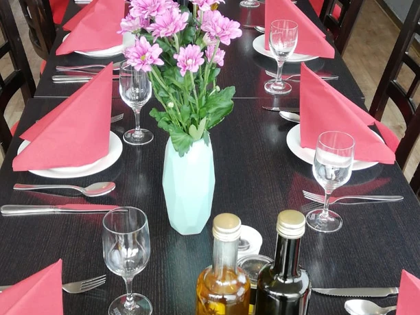 Tafelversiering met Luca en Luigi