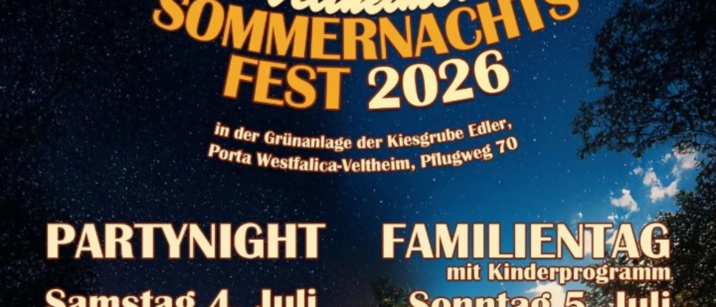 Sommernachtsfest 2026 Porta Westfalica - Veltheim Sommernachtsfest 2026 Porta Westfalica - Veltheim
