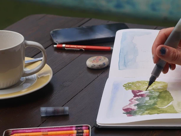 Reiseskizzen mit Aquarell 2