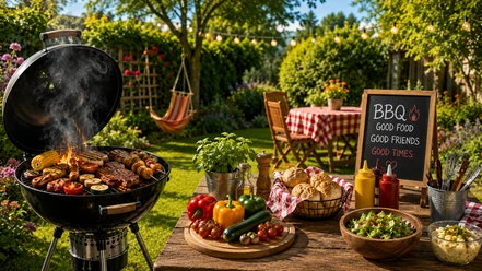 BBQ | Beispielbild, KI-generiert Grillen