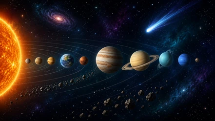 Space | Sample image, AI-generated Planeten