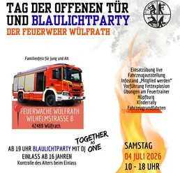 Tag der offenen Tür und Blaulichtparty der Feuerwehr Wülfrath