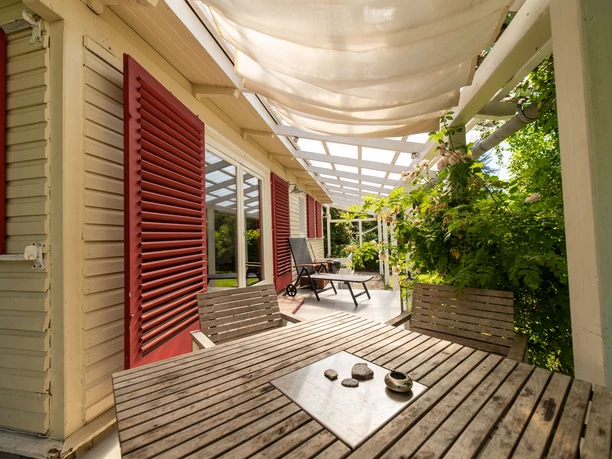 Fischhäuschen Nr. 7 Terrasse