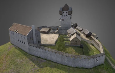 3D Modell Burg Kastelen Joe Rohrer