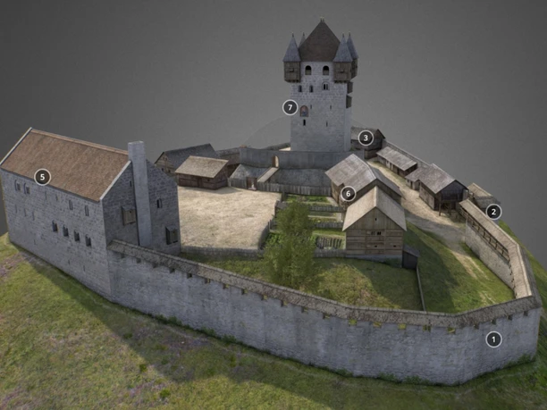 3D Modell Burg Kastelen Joe Rohrer