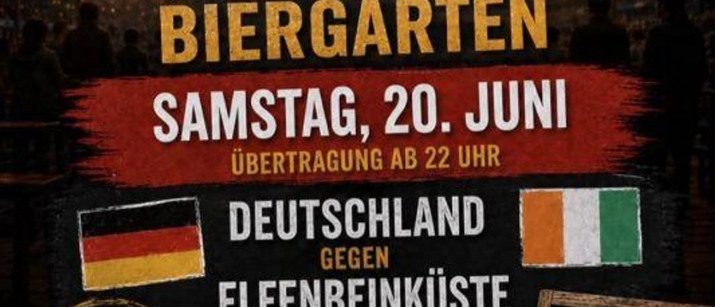 Public Viewing WM 2026 im Biergarten