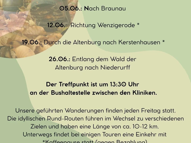 Geführte Wanderungen im Juni