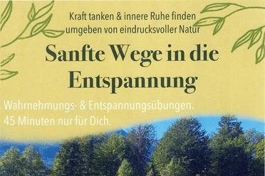 Sanfte Wege in die Entspannung