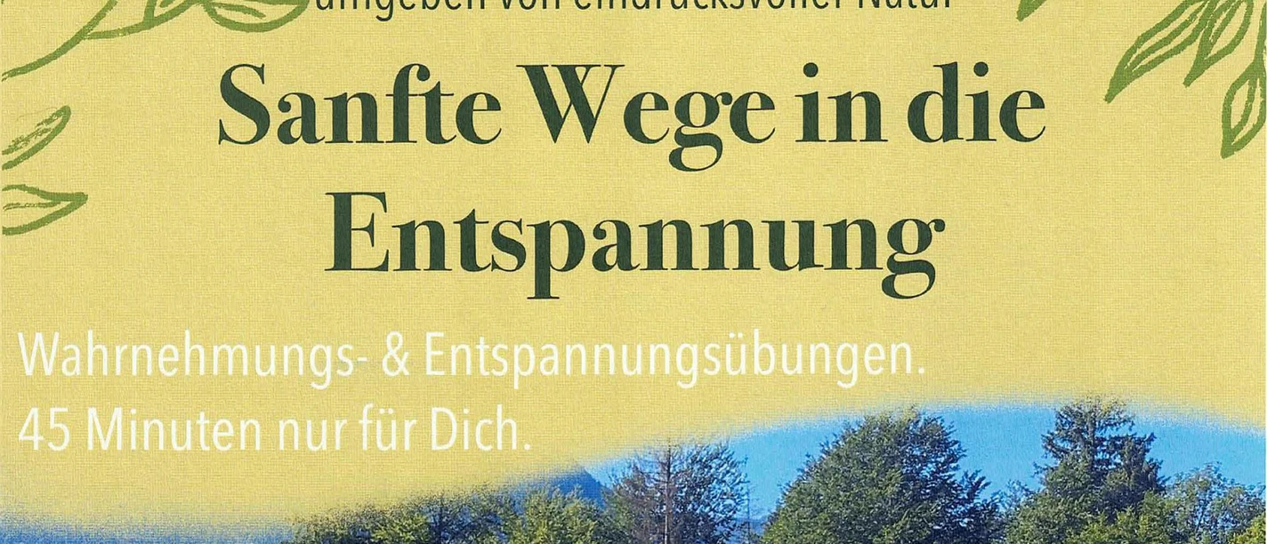 Sanfte Wege in die Entspannung
