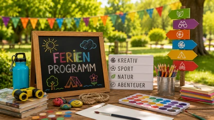 Vacation Program | Sample Image. AI-generated Sommerferienprogramm