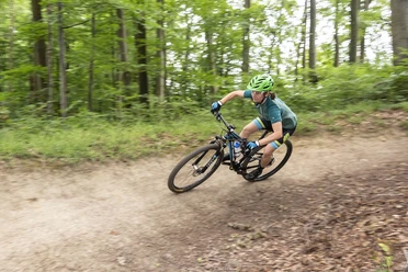 Mountainbiken auf der Pur