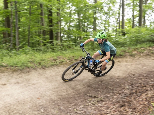 Mountainbiken auf der Pur