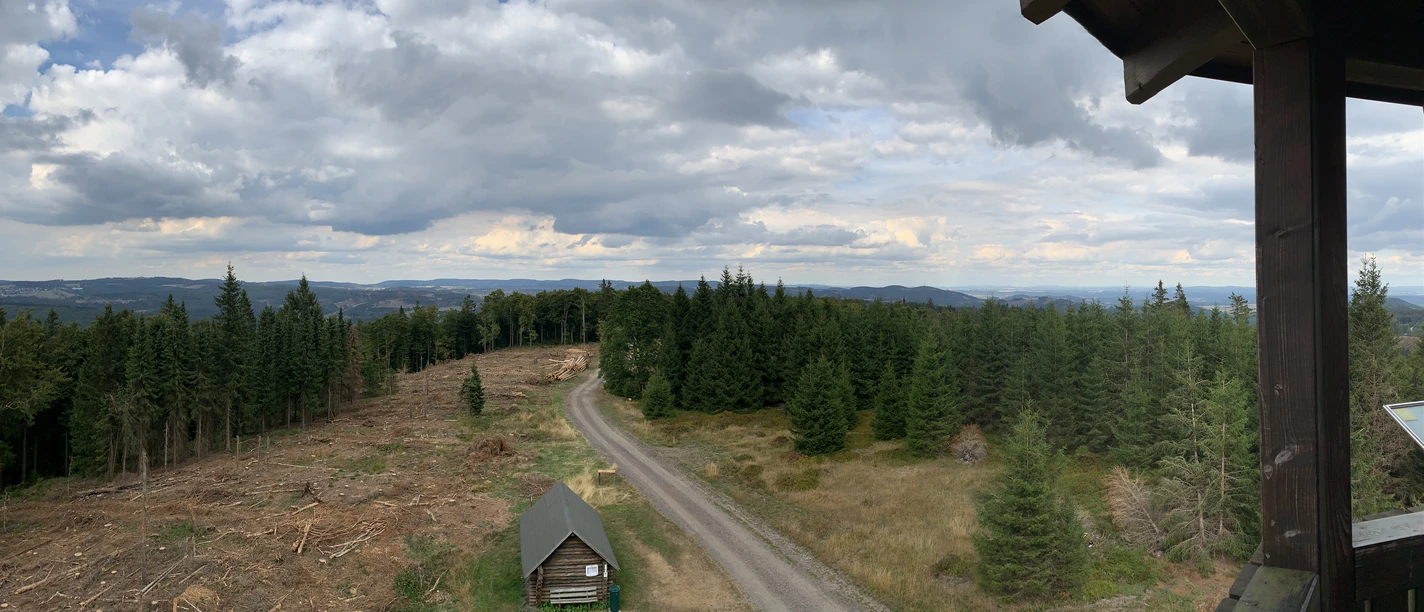 Blick vom Ziegenhellen-Turm