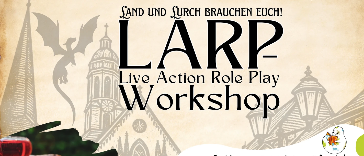 2026_07_06_SeSam_LARPWorkshop_Veranstaltungskalender.png Veranstaltungsplakat für den LARP-Workshop in Einbeck. Mit Drache, Burg und Zauberbuch.